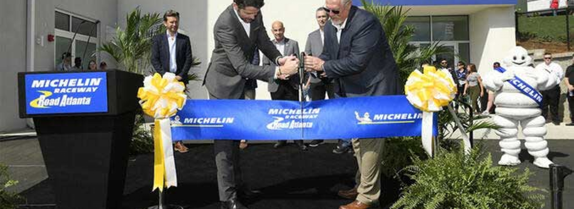Dignitaries Dedicate Michelin Tower at Michelin Raceway Road Atlanta
